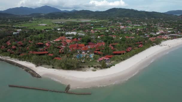 Langkawi Nin Kent Simgeleri Plajları Turist Çekimleri — Stok video