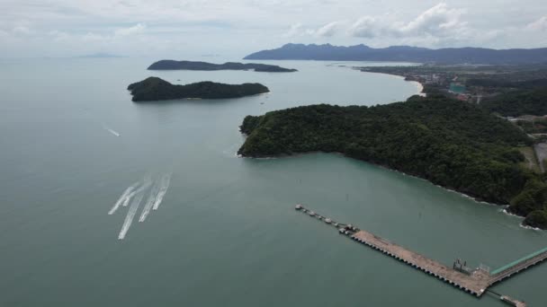 Marcos Praias Atrações Turísticas Langkawi — Vídeo de Stock