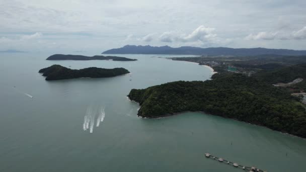 Langkawi Nin Kent Simgeleri Plajları Turist Çekimleri — Stok video