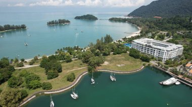 Langkawi, Malezya 24 Haziran 2022: Langkawi 'nin Tarihi Simgeleri, Plajları ve Turist Çekimleri