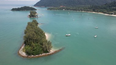 Langkawi, Malezya 24 Haziran 2022: Langkawi 'nin Tarihi Simgeleri, Plajları ve Turist Çekimleri