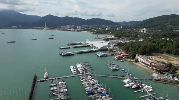 Langkawi Nin Kent Simgeleri Plajları Turist Çekimleri — Stok video