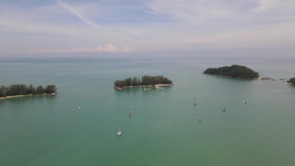 Langkawi Nin Kent Simgeleri Plajları Turist Çekimleri — Stok video