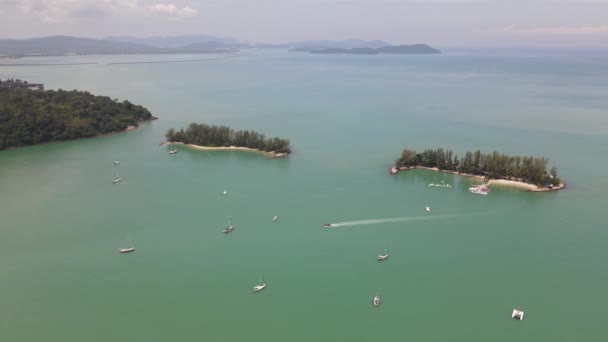 Langkawi Nin Kent Simgeleri Plajları Turist Çekimleri — Stok video