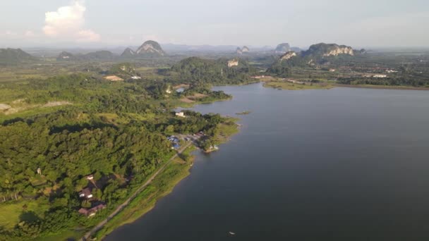 Pola Ryżowe Paddy Kedah Perlis Malezja — Wideo stockowe