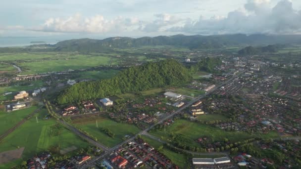 Paddy Rice Fields Kedah Perlis Malaysia — Vídeos de Stock