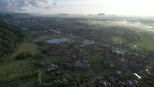 Paddy Rice Fields Kedah Perlis Malaysia — 비디오