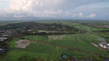 Perlis, Malezya 29 Haziran 2022: Güneşin Doğuşundaki Güzel Kangar Şehri