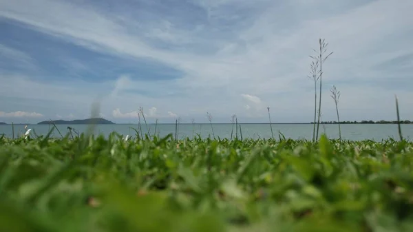 Kalkstenen Keteri Hill Och Omgivande Riset Paddy Fields — Stockfoto