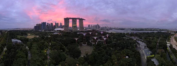 Marina Bay Singapore July 2022 Landmark Buildings Tourist Attractions Singapore — ストック写真