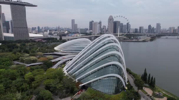 Marina Bay Singapore July 2022 Landmark Buildings Tourist Attractions Singapore — Stockvideo