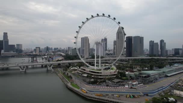 Marina Bay Singapore July 2022 Landmark Buildings Tourist Attractions Singapore — Stock videók