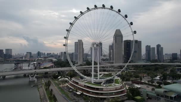 Marina Bay Singapore July 2022 Landmark Buildings Tourist Attractions Singapore — Stock videók