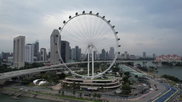 Marina Körfezi Singapur Temmuz 2022 Singapur Tarihi Binalar Turist Çekimleri — Stok video