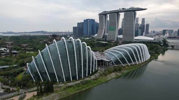 Marina Bay Singapore July 2022 Landmark Buildings Tourist Attractions Singapore — Fotografia de Stock
