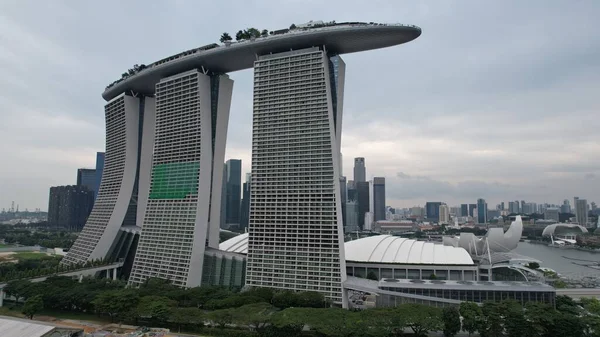 Marina Bay Singapore July 2022 Landmark Buildings Tourist Attractions Singapore — Stockfoto