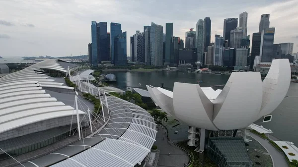 Marina Bay Singapore July 2022 Landmark Buildings Tourist Attractions Singapore — Foto Stock