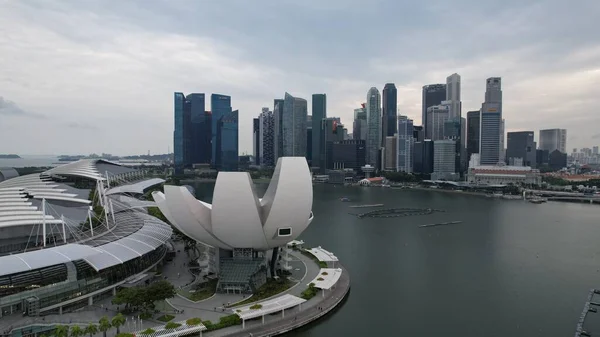 Marina Bay Singapur Července 2022 Landmark Buildings Tourist Attractions Singapore — Stock fotografie