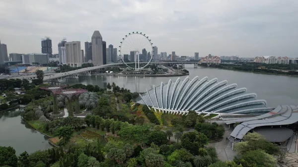 Marina Bay Singapore July 2022 Landmark Buildings Tourist Attractions Singapore —  Fotos de Stock