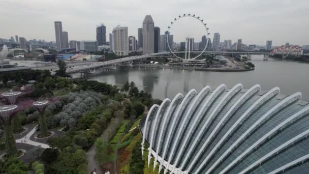 Marina Bay Singapore July 2022 Landmark Buildings Tourist Attractions Singapore — Video Stock