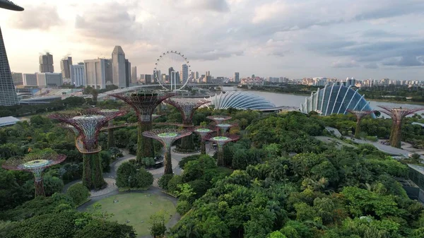 Marina Bay Singapore July 2022 Landmark Buildings Tourist Attractions Singapore — 스톡 사진