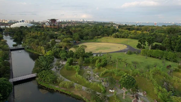 Marina Bay Singapore July 2022 Landmark Buildings Tourist Attractions Singapore — Stockfoto