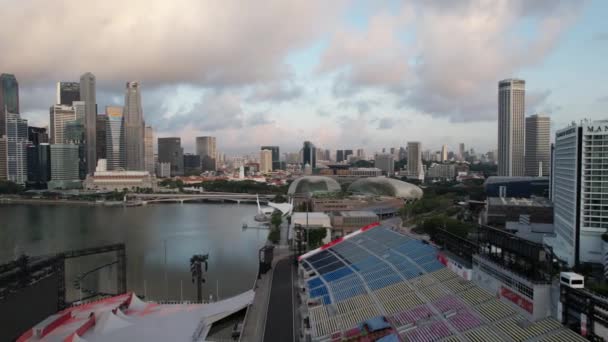 Marina Bay Singapore July 2022 Landmark Buildings Tourist Attractions Singapore — Video