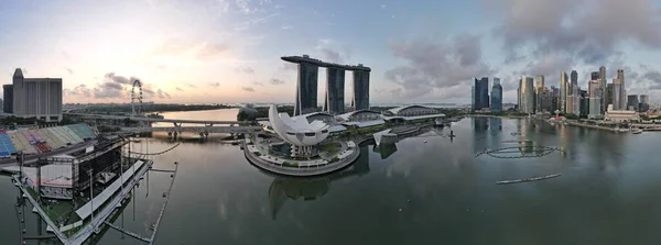 Marina Bay Singapore July 2022 Landmark Buildings Tourist Attractions Singapore — стоковое фото