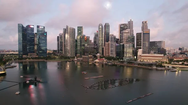 Marina Bay Singapore July 2022 Landmark Buildings Tourist Attractions Singapore — Zdjęcie stockowe