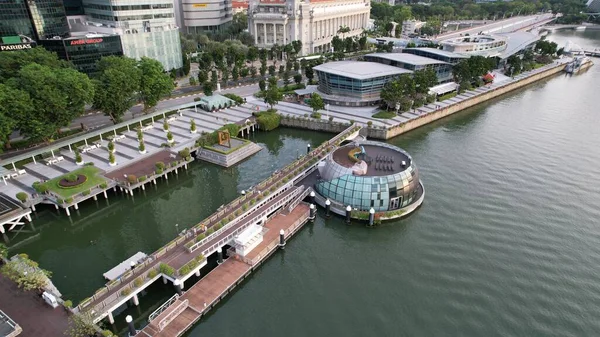 Marina Bay Singapore Juli 2022 Bezienswaardige Gebouwen Toeristische Attracties Van — Stockfoto