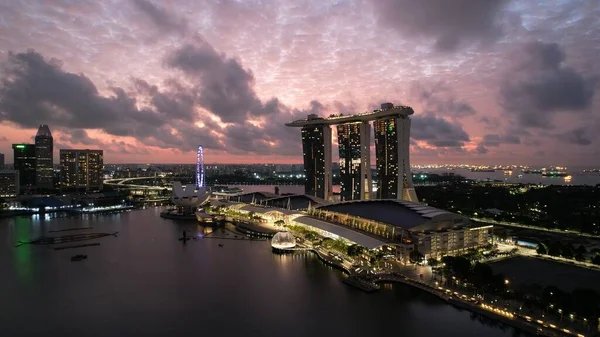 Marina Bay Singapore July 2022 Landmark Buildings Tourist Attractions Singapore — Stock fotografie