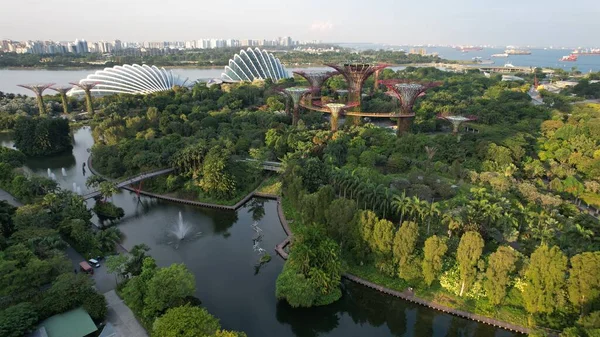 Marina Körfezi, Singapur - 13 Temmuz 2022: Singapur Tarihi Binalar ve Turist Çekimleri