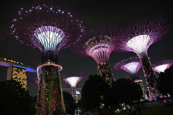 Marina Bay Singapore July 2022 Landmark Buildings Tourist Attractions Singapore — Fotografia de Stock