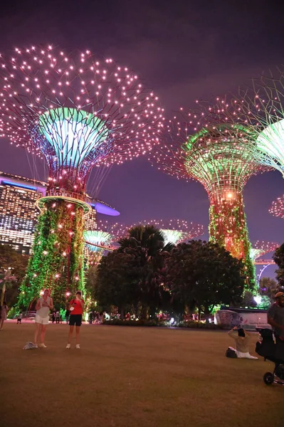 Marina Bay Singapore July 2022 Landmark Buildings Tourist Attractions Singapore —  Fotos de Stock