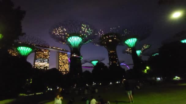 Marina Bay Singapore Juli 2022 Bezienswaardige Gebouwen Toeristische Attracties Van — Stockvideo