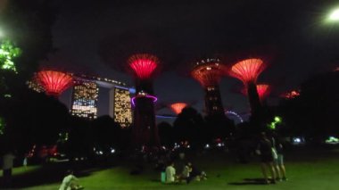 Marina Körfezi, Singapur - 13 Temmuz 2022: Singapur Tarihi Binalar ve Turist Çekimleri