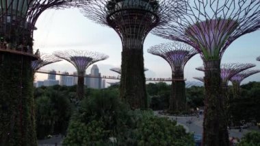 Marina Körfezi, Singapur - 13 Temmuz 2022: Singapur Tarihi Binalar ve Turist Çekimleri