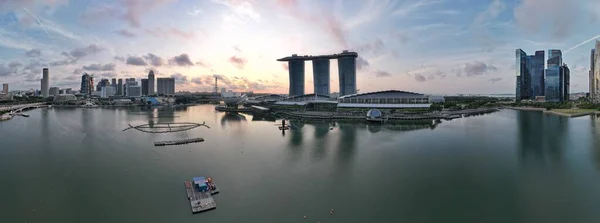 Marina Bay Singapore July 2022 Landmark Buildings Tourist Attractions Singapore — 图库照片