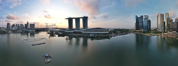 Marina Bay Singapur Července 2022 Landmark Buildings Tourist Attractions Singapore — Stock fotografie