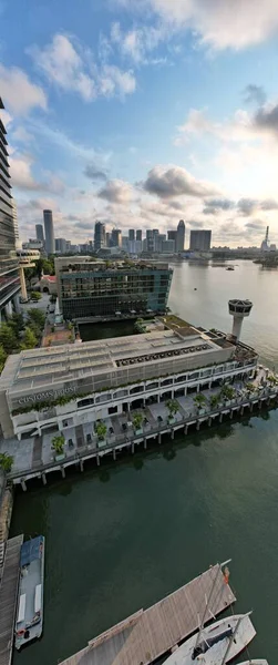 Marina Bay Singapore July 2022 Landmark Buildings Tourist Attractions Singapore — ストック写真