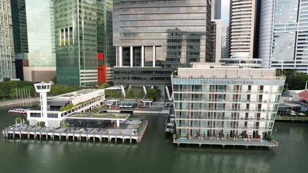 Marina Bay Singapore Juli 2022 Bezienswaardige Gebouwen Toeristische Attracties Van — Stockfoto