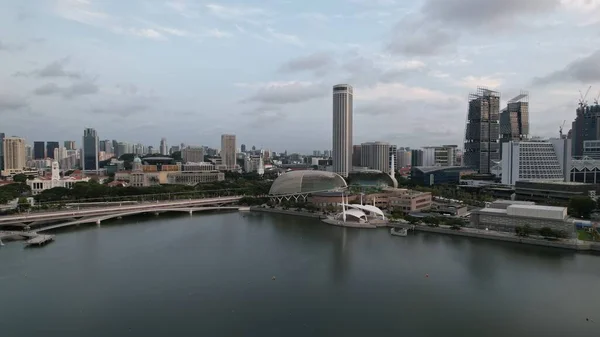 Marina Bay Singapore July 2022 Landmark Buildings Tourist Attractions Singapore — Stockfoto