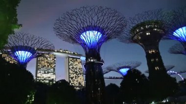 Marina Körfezi, Singapur - 13 Temmuz 2022: Singapur Tarihi Binalar ve Turist Çekimleri