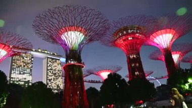 Marina Körfezi, Singapur - 13 Temmuz 2022: Singapur Tarihi Binalar ve Turist Çekimleri