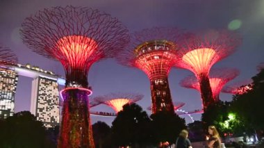 Marina Körfezi, Singapur - 13 Temmuz 2022: Singapur Tarihi Binalar ve Turist Çekimleri