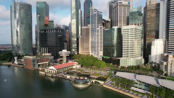 Marina Bay Singapore July 2022 Landmark Buildings Tourist Attractions Singapore — Vídeos de Stock