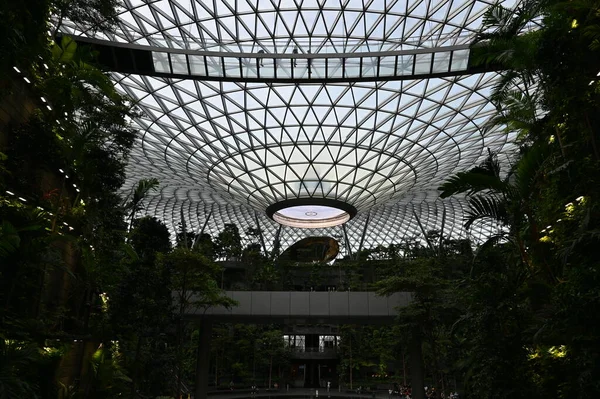 Changi Szingapúr Július 2022 Modern Landscapes Changi Airport — Stock Fotó