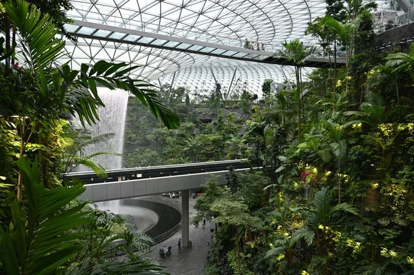 Changi Singapore July 2022 Modern Landscapes Changi Airport — Φωτογραφία Αρχείου