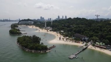 Marina Körfezi, Singapur - 13 Temmuz 2022: Singapur Tarihi Binalar ve Turist Çekimleri