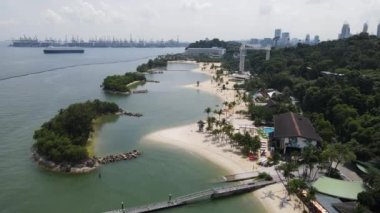 Marina Bay, Singapore - July 13, 2022: The Landmark Buildings and Tourist Attractions of Singapore